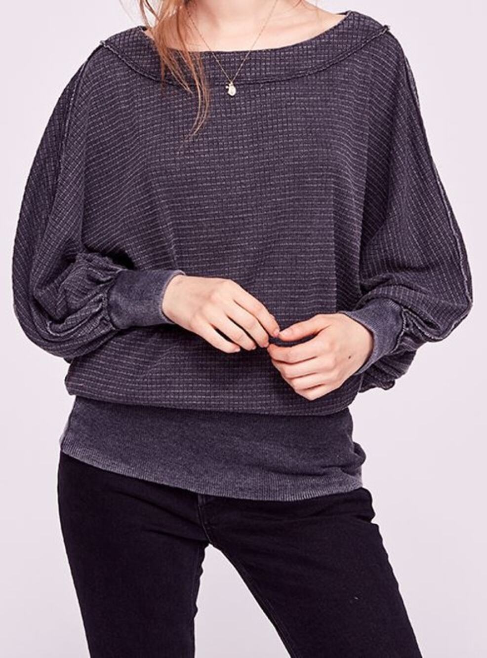 Free People Willow Thermal dark gary S